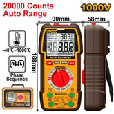 Ingco by Winland TRUR RMS 2000counts Digital Multimeter for Voltage, Current, Resistance Measurement